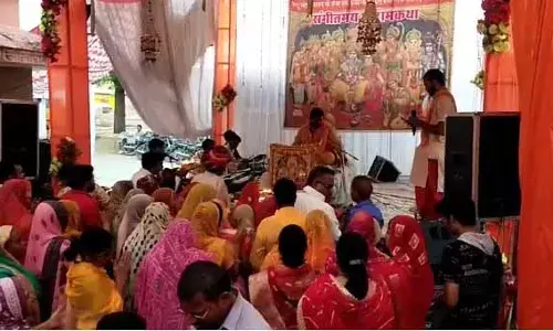 खान्या के बालाजी मन्दिर प्रांगण में श्री राम कथा का समापन