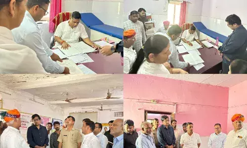 शाहपुरा विधायक डॉ. लालाराम बैरवा ने रायला अस्पताल का किया औचक निरीक्षण