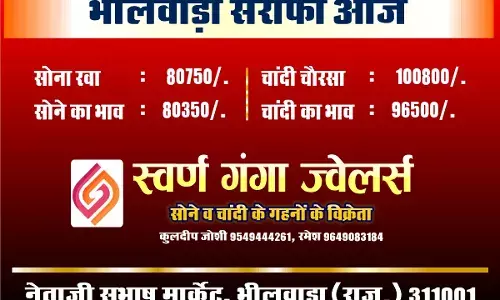 भीलवाड़ा सर्राफा आज