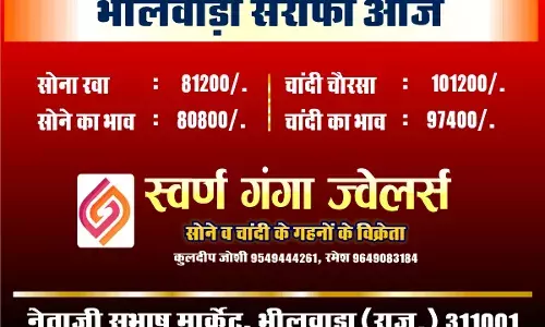 भीलवाड़ा सर्राफा आज