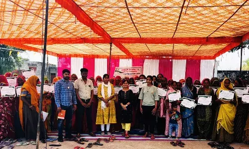 पत्तल दोने के प्रशिक्षण शिविर का समापन