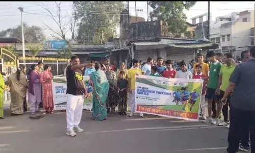 फिट इंडिया अभियान के तहत स्वच्छता फ्रीडम रन 5.0 का शाहपुरा में हुआ आयोजन फिट इंडिया अभियान के तहत स्वच्छता फ्रीडम रन 5.0 का शाहपुरा में हुआ आयोजन