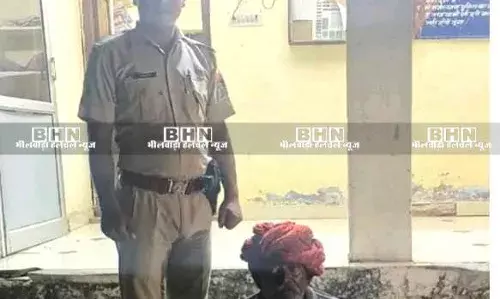 हथकड़ शराब के साथ एक गिरफ्तार