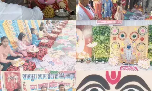 श्याम सेवा समिति का भाना गणेश मंदिर में अनुकूट महोत्सव संपन्न