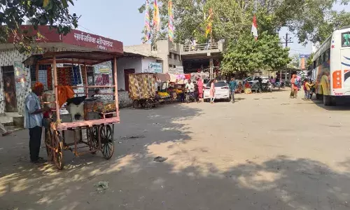 पीतांबर श्याम संघर्ष समिति आह्वान पर जहाजपुर आंशिक बंद