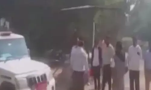 जहाजपुर पहुंची सेटलमेंट टीम, अवैध निर्माण पर लगाए लाल निशान