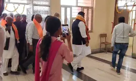 राजकीय कन्या महाविद्यालय मांडल के नये भवन का विधायक भडाणा ने  विधि विधान से किया शुभारम्भ