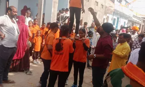 श्री अखाड़ा देवनारायण भगवान के विशाल हरि बोल प्रभात फेरी में 82 गांवों से रामधनी आई