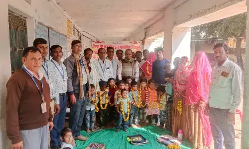 प्री प्राइमरी कक्षाएं हुई प्रारंभ , अभिभावकों ने उत्साह से भेजा नन्हे मुन्ने बच्चों को स्कूल