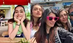 अपनों के साथ मस्‍ती करती दिखाई दीं बॉलीवुड अभिनेत्री श्रद्धा कपूर