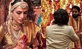 नागा चैतन्य और शोभिता धूलिपाला तेलुगु रिवाज से विवाह बंधन में बंधे, तस्वीरें सामने आईं