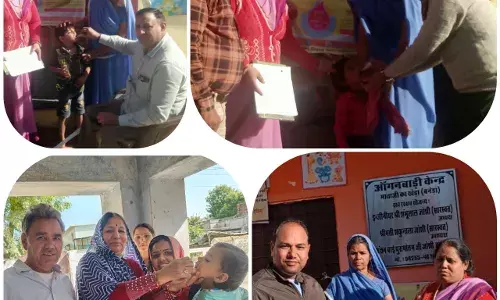 बनेड़ा में प्लस पोलियों का कार्यक्रम हुआ सफल