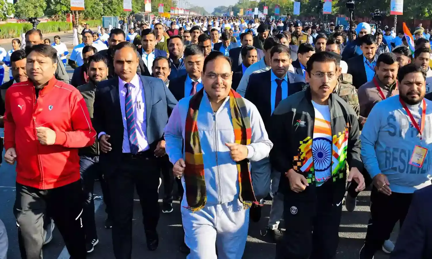 जयपुर में युवाओं के साथ दौड़े सीएम भजनलाल शर्मा