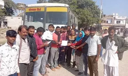 धनोप के लिए रोडवेज बस सेवा शुरू हुई उसका समय पूर्व की भांति रखने की ग्रामीणों ने की मांग