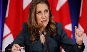 कनाडा की उप प्रधानमंत्री क्रिस्टिया फ्रीलैंड ने पद से दिया इस्तीफा, बताई ये वजह