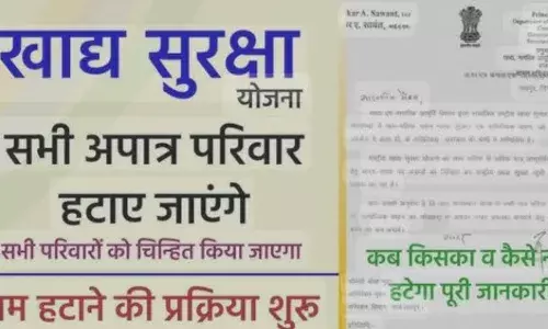 खाद्य-सुरक्षा का पोर्टल 1 जनवरी से शुरू सक्षम लोग 31 जनवरी तक स्वेच्छा से हटा लें नाम
