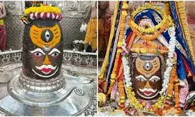 भस्म आरती में खुली आज बाबा महाकाल की तीसरी आंख, श्रद्धालुओं के लिए दान में आई पांच नई ई कार्ट