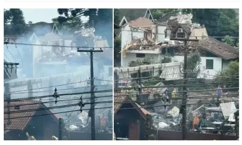 घर की चिमनी से भिड़ा विमान, फिर दुकान पर जा गिरा; अब तक 10 यात्रियों की मौत