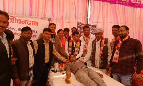 सालवी समाज के रक्तदान एवं नैत्र जांच शिविर में हुआ 211 यूनिट रक्तदान