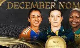 मंधाना, सदरलैंड, म्लाबा दिसंबर की महिला खिलाड़ी के लिए नामांकित