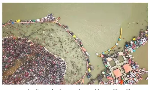 अब तक 7 करोड़ श्रद्धालुओं ने कुंभ में  किया स्नान , बना कीर्तिमान,