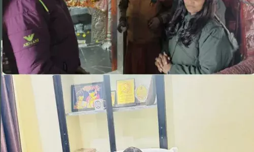 फुलियां कलां थानाधिकारी बैरवा ने धनोप माता के दर्शन कर पदभार ग्रहण किया