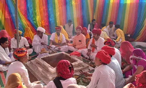 फलोदी में निकली कलश  व कावड़ यात्रा