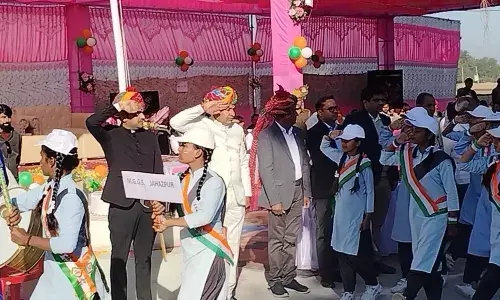 गणतंत्र दिवस पर एमएलए व एसडीएम ने किया ध्वजारोहण, 61 प्रतिभावों का हुआ सम्मान