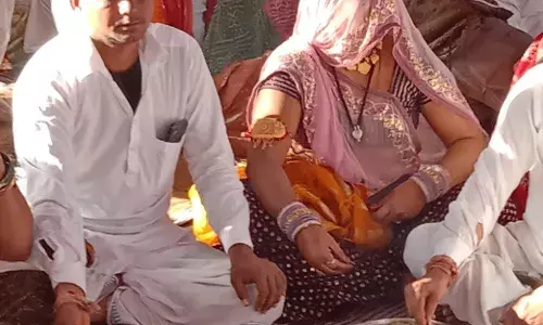 64 जोड़ों ने वैदिक मंत्रोच्चार के साथ अभिषेक