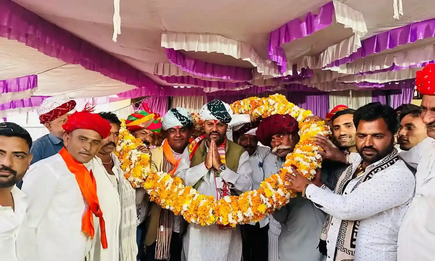 देवनारायण बोर्ड के अध्यक्ष रहे भीलवाड़ा जिले के दौरे पर