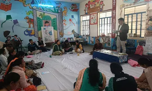 चित्तौडगढ़ जिले में पुस्तकालय प्रभारी शिक्षकों का प्रशिक्षण