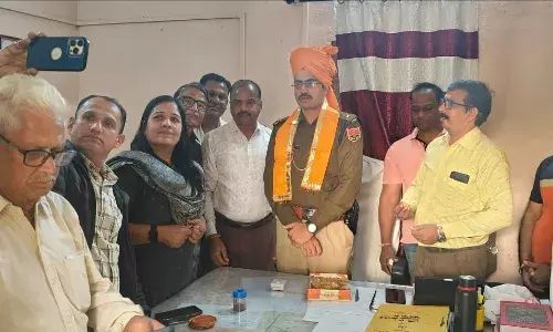 IPS जैन का समाज द्वारा स्वागत