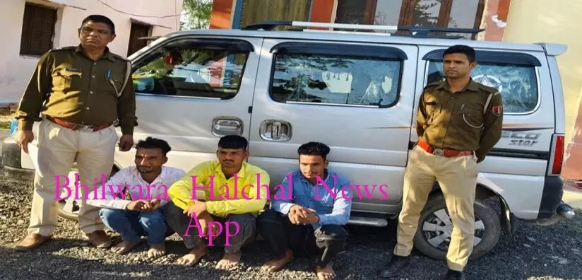 11 बकरियां चुराई,तीन गिरफ्तार, इको कार बरामद 11 बकरियां चुराई,तीन गिरफ्तार, इको कार बरामद