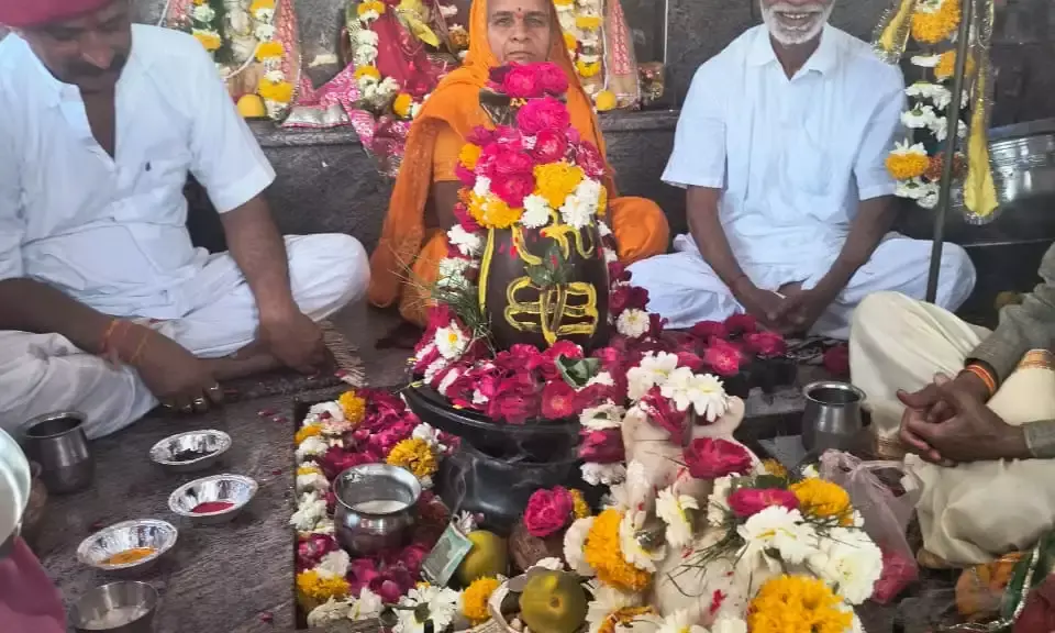 नर्मदेश्वर महादेव पर मनाया तृतीय पाटोत्सव