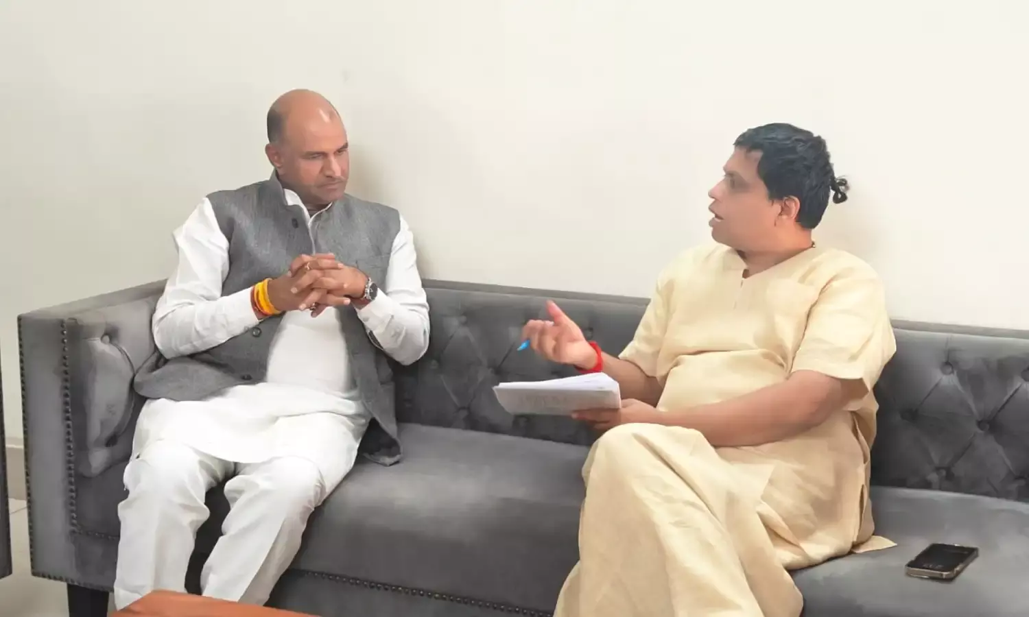 सीपी जोशी और आचार्य बालकृष्ण ने की योग और आयुर्वेद पर विस्तृत चर्चा