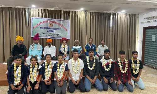 भीलवाड़ा जिला कबड्डी संघ बैठक त्रिवेणी संगम पर आयोजित