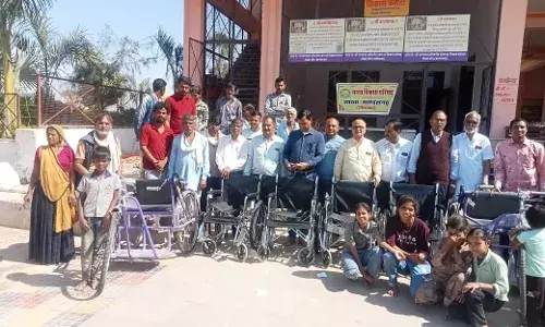 श्री बाणमाता शक्तिपीठ पर पक्षाघात रोगियों के लिए व्हील चेयर भेट श्री बाणमाता शक्तिपीठ पर पक्षाघात रोगियों के लिए व्हील चेयर भेट