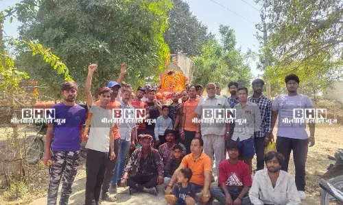 हमीरगढ़ में वानर की निकाली शवयात्रा