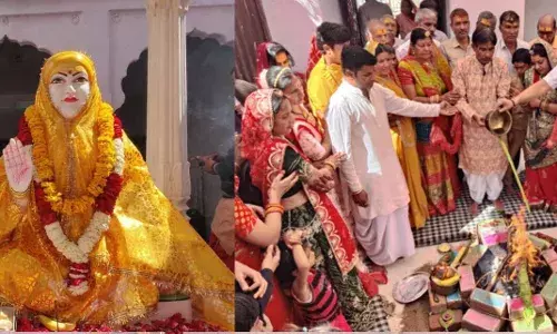 शाहपुरा में श्रृंगी ऋषि व माता शांता की हुई मूर्ति स्थापना व प्राण प्रतिष्ठा