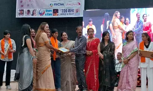 महिला दिवस पर त्रिपाठी, शर्मा और कुमावत सम्मानित