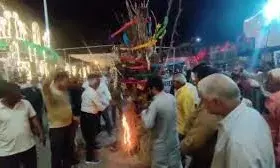 होलिका दहन पर CM सांसद और विधायकों के खिलाफ नारेबाजी