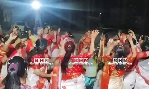 रामनगर काॅलोनी में फागोत्सव ओर विधि विधान के साथ होलिका दहन