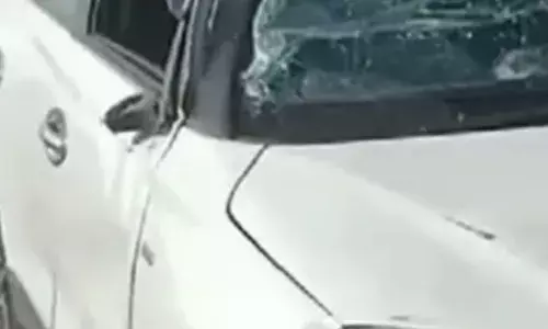 गाय को बचाने के प्रयास में कार पलटी 5 लोग घायल सभी अजमेर के