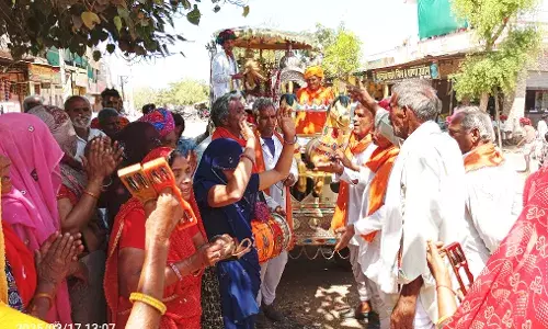 लाडपुरा में 158 गांवों की हरिबोल प्रभात फेरियों का हुआ समागम, भजनों पर झूमें भक्त