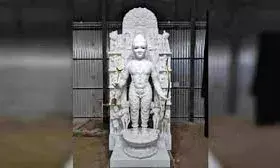 अयोध्या राम मंदिर में होगी स्थापना, जयपुर में तैयार रामलला की भव्य सफेद मूर्ति