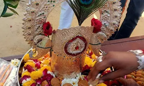 खाटू श्याम बाबा को चढ़ाया चांदी का मुकुट