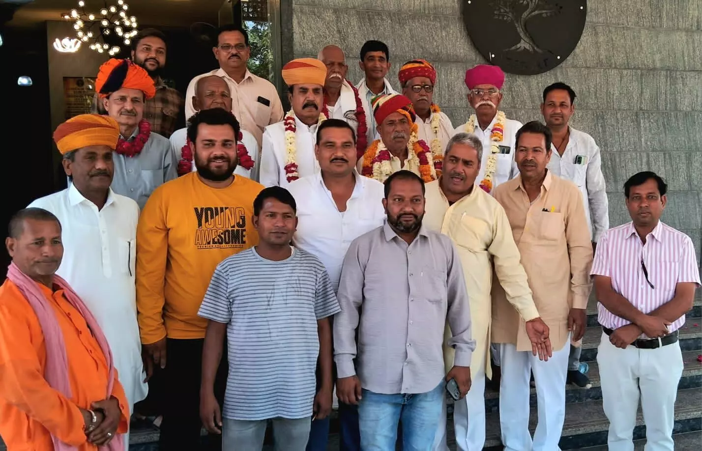 पुष्कर चुनाव में 156 मतो से जीत हासिल की सत्यनारायण भाटी ने,मिलकर करेंगे माली धर्मशाला का विकास -