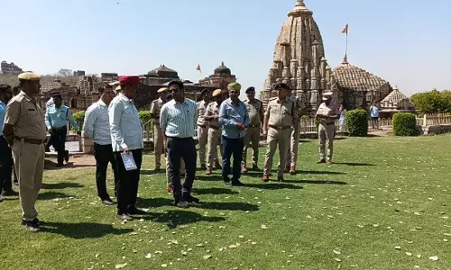 मुख्यमंत्री की यात्रा को लेकर कलेक्टर-एसपी ने दुर्ग पर लिया व्यवस्थाओं का जायजा