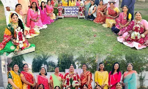 गणगौर बिंदोरा का  आयोजन