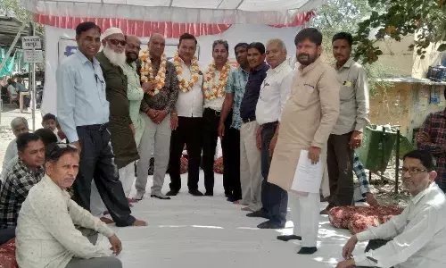 शाहपुरा जिला बहाली की मांग को लेकर वार्ड नंबर 17 के वासियों ने 85 वें दिन दिया धरना